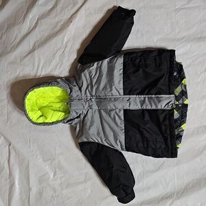 healthtex baby Boy 12 Months 2 Piece Jacket Neon, Black Used